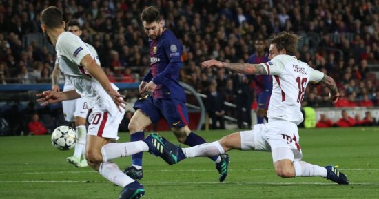 3 نتائج تؤهل روما لتحقيق "ريمونتادا" أمام برشلونة بدورى الأبطال