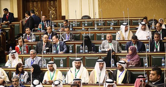 البرلمان العربى يطالب مجلس الأمن الدولى بالتدخل لوقف مجازر الاحتلال الإسرائيلى