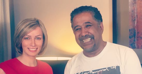 الشاب خالد ونجوى كرم مع شيرين سليمان فى برنامج "العيلة"