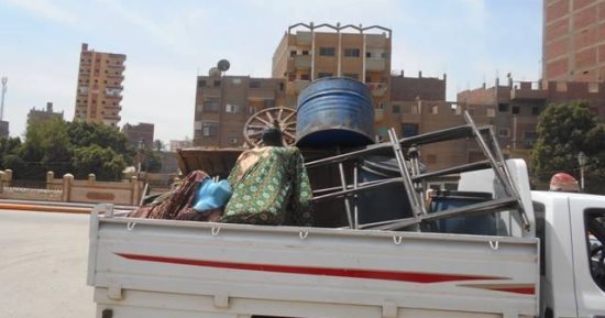 حملات مكثفة لرفع الإشغالات بأحياء القاهرة