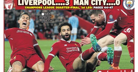 محمد صلاح يتصدر أغلفة الصحف الإنجليزية بعد تألقه مع ليفربول.. صور