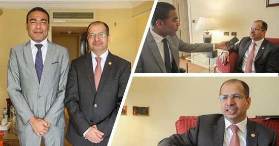 سليم الجبورى رئيس البرلمان العراقى :نرفض تقسيم العراق.. ومصر داعمة لوحدة واستقرار بلادنا.. الأزمة مع كردستان انتهت.. ماضون نحو إقامة دولة تحترم القانون.. وبحثت مع الرئيس السيسى التنسيق العربى المشترك