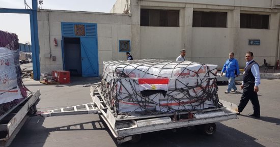 تنفيذ عاجل لتوجيهات الرئيس.. انطلاق قافلة مساعدات مصرية لشعب اليمن (صور)