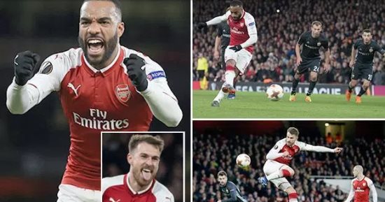 كل أهداف الخميس.. أرسنال يقسو على سسكا موسكا برباعية فى "يوروباليج"
