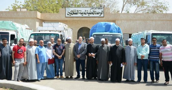 قافلة الأزهر الطبية بحلايب وشلاتين تجرى 14 عملية جراحية وتفحص 827 مريضًا