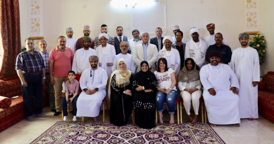 صور.. سفيرا مصر والسودان يتجولان سويا فى قلعة العوامر بسلطنة عمان