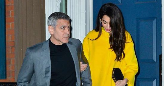 شاهد جورج كلونى وأمل علم الدين بـstyle سبعيناتى فى نيويورك