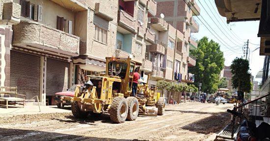 الانتهاء من رصف طريق المقابر ببركة السبع بالمنوفية بتكلفة 285 ألف جنيه
