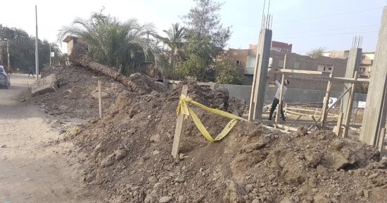 صور .. توقف مشروع الصرف الصحى بـ3 قرى بمركز البدارى