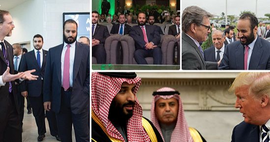 صور.. نشاط مكثف لولى العهد السعودى فى ختام زيارته لأمريكا.. الأمير الشاب يطلع على أجندة أبحاث "أرامكو".. يرعى إطلاق مشروع شركة موتيفا المملوكة للرياض..ويزور منزل أعيد بنائه بجهود متطوعين سعوديين بعد إعصار هارفى