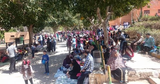صور.. إقبال كثيف على حديقة الحيوان بالإسكندرية للاحتفال بشم النسيم