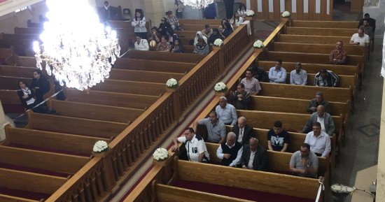 فيديو وصور.. بدء صلوات إحياء ذكرى شهداء أحد الشعانين بكنيسة مار جرجس بطنطا