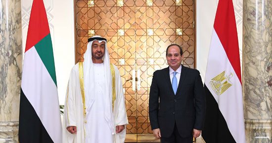 الرئيس السيسي يستقبل الشيخ محمد بن زايد ولى عهد أبوظبى