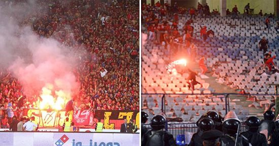 تفاصيل جديدة فى "أحداث شغب الأهلى ومونانا".. التحريات النهائية تكشف: 21 متهما تورطوا فى قيادة تنظيم "الألتراس".. سعوا لإرهاب المجتمع وإتلاف الممتلكات.. والنيابة تطلب تقرير الأدلة الفنية لكاميرات استاد القاهرة