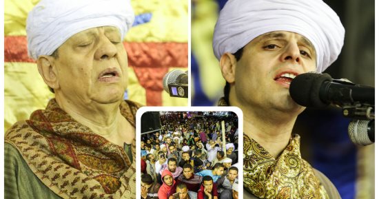 آل التهامى ينشدون ويطربون آلاف المريدين فى الليلة الختامية لمولد السيدة زينب