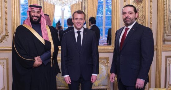 صور.. الرئيس الفرنسى يقيم مأدبة عشاء للأمير محمد بن سلمان وسعد الحريرى