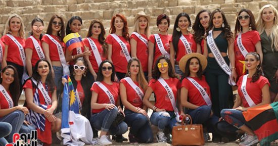  60 ملكة جمال يروجن للسياحة من الأهرامات وأبو الهول 