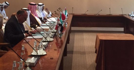 المتحدث باسم الخارجية ينشر صور لمشاركة سامح شكرى باجتماعات الرياض