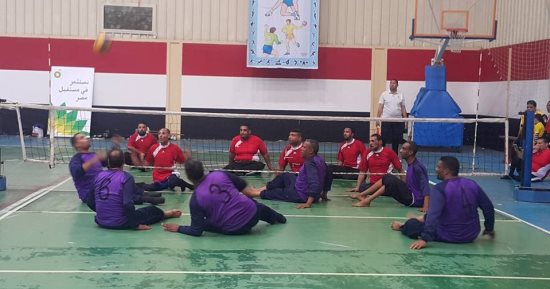 فريق نادى الإرادة والتحدى بالأقصر يحصد المركز الأول بدورى الطائرة جلوس