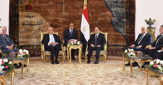 الرئيس السيسي يستقبل نظيره البرتغالى "دى سوزا" فى قصر الاتحادية - صور