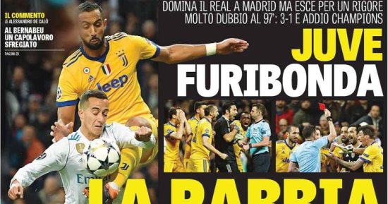 الصحافة الإيطالية تفتح النار على حكم مباراة ريال مدريد ويوفنتوس.. صور