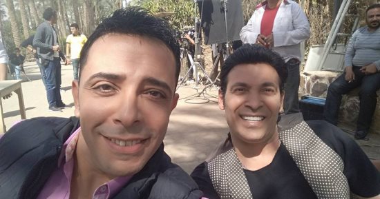 صور.. سعد الصغير وريم البارودى ووائل علاء فى كواليس مسلسل"30 ليلة وليلة"