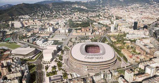 توسيع ملعب كامب نو يكلف برشلونة 600 مليون يورو