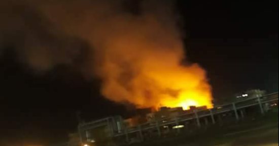 السيطرة على حريق بمدخل منطقة عرب المعمل فى السويس