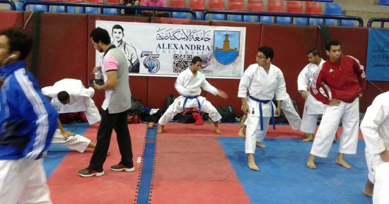 صور.. جامعة الإسكندرية تنظم بطولة الجامعات للكاراتيه بعنوان الشهيد الرفاعى
