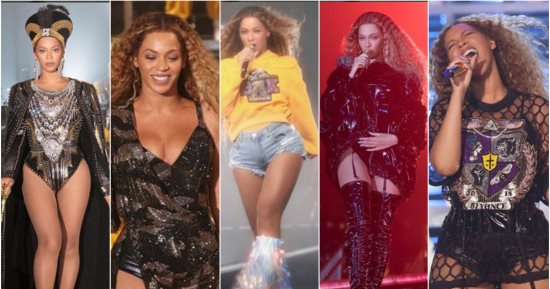 بيونسيه فى حفل Coachella Music Festival بـ5 إطلالات والأخيرة نفرتيتى