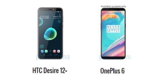 إيه الفرق.. أبرز الاختلافات بين هاتفى OnePlus 6 و HTC Desire 12+