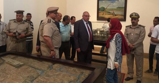 صور.. مدير أمن القليوبية يتفقد متحف الثورة بالقناطر الخيرية
