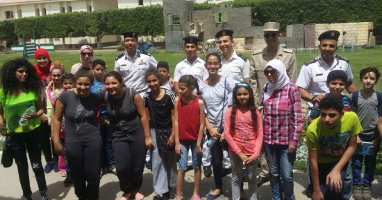 صور.. أطفال مكتبة مصر الجديدة فى زيارة لأكاديمية الشرطة