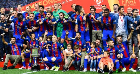 برشلونة يحدد موعد الاحتفال بثنائية الدورى والكأس