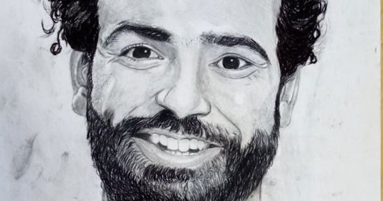 قارئ يشارك بلوحة لمحمد صلاح ويؤكد: نفسى توصله