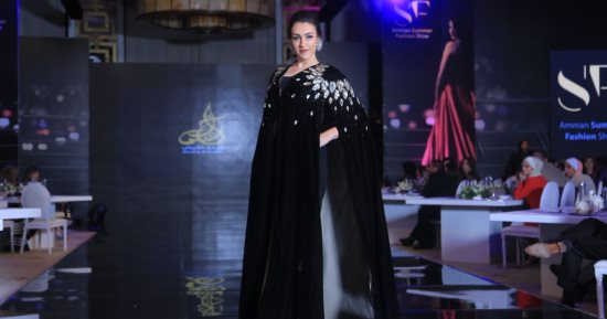 صور.. الأسود يكتسح مجموعة أزياء شيخة الغيثى بأسبوع الموضة الأردنى وفستان زفاف بنكهة إماراتية