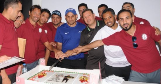 صور.. تكريم حارس مرمى الزمالك السابق فى الإمارات