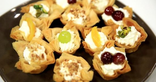 طريقة عمل كاسات الأيس كريم