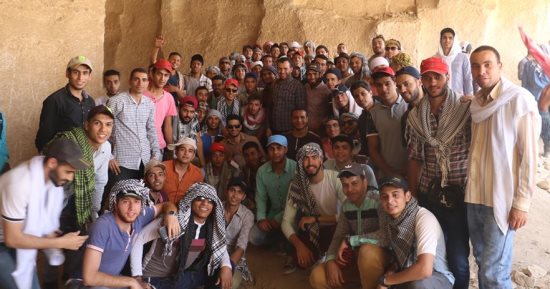 صور..طلاب كلية أسيوط يزورون محمية الدبابية الطبيعية بإسنا