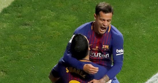 فيديو.. كوتينيو يسجل خامس أهداف برشلونة فى إشبيلية بنهائى الكأس