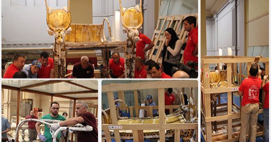 العالم ينتظر المتحف الكبير.. عالم آثار بريطانى: متحمسون لرؤيته.. المختبرات وأجنحة الحفظ فيه من أحدث المرافق العالمية..  لوس أنجلوس تايمز: كبير الحجم والتكلفة والطموح.. يضم مقتنيات مقبرة توت عنخ آمون الـ5 آلاف