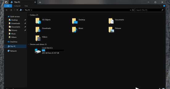 مايكروسوفت تضيف الوضع الليلى لتطبيق File Explorer على ويندوز 10