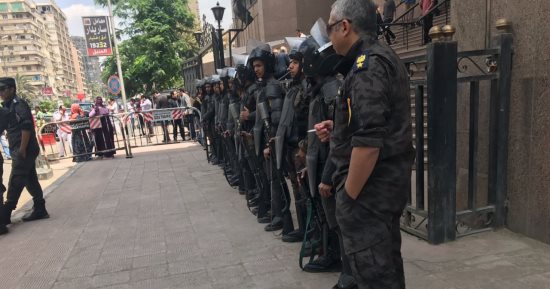 صور.. تشديدات أمنية أمام مجلس الدولة قبل بدء جلسة إلغاء الوصاية على الزمالك