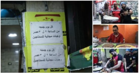 ملوك الجدعنة فى شبرا.. محل كريب يخصص يومين للوجبات المجانية للمحتاجين