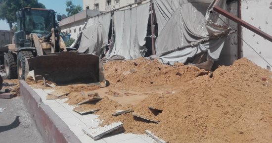 صور.. حملة إزالة للإشغالات بشارع السودان فى الجيزة لتخفيف الازدحام المرورى