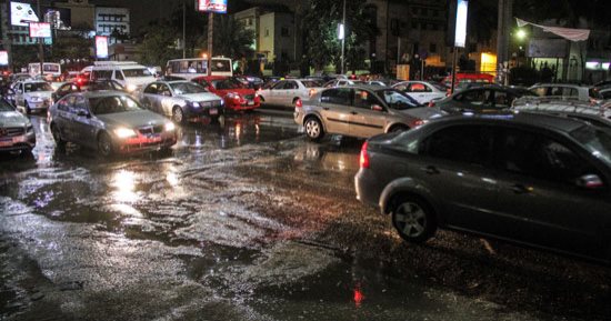 أمطار رعدية تضرب شمال سيناء