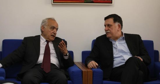 فائز السراج يبحث مع المبعوث الأممى جهوده لعقد المؤتمر الوطنى الليبى