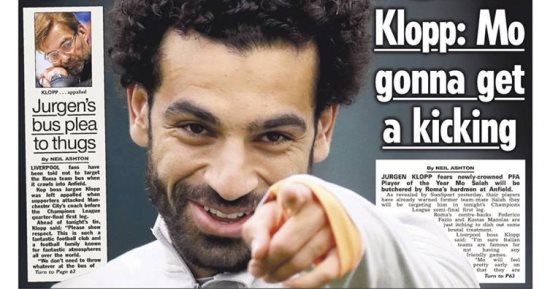 محمد صلاح يخطف الأضواء فى صحافة إنجلترا قبل مباراة ليفربول وروما اليوم
