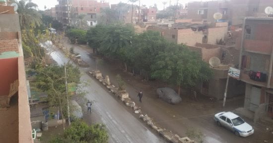 أمطار ورعد وانقطاع للتيار الكهربائى بمحافظة بنى سويف