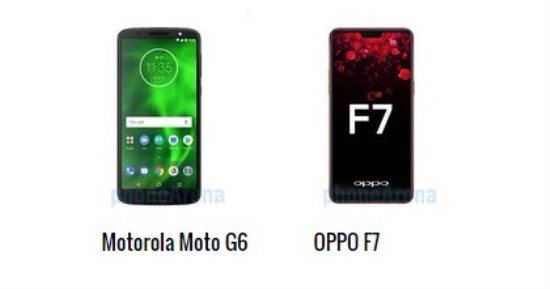 إيه الفرق.. أبرز الاختلافات بين هاتفى أوبو F7 وموتورولا Moto G6